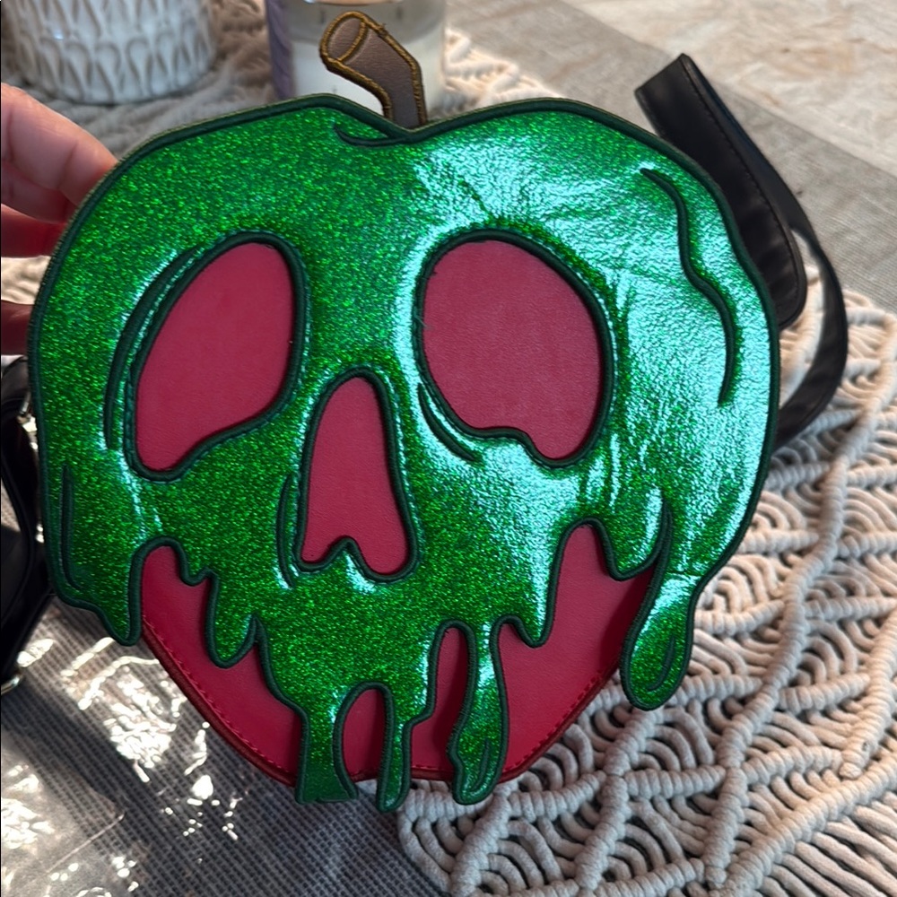 Disney Loungefly Green and Red Poison Apple Bag